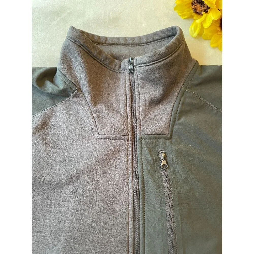 The North Face Men's Gray 1/4 Zip Pullover Fleece Jacket Size Large